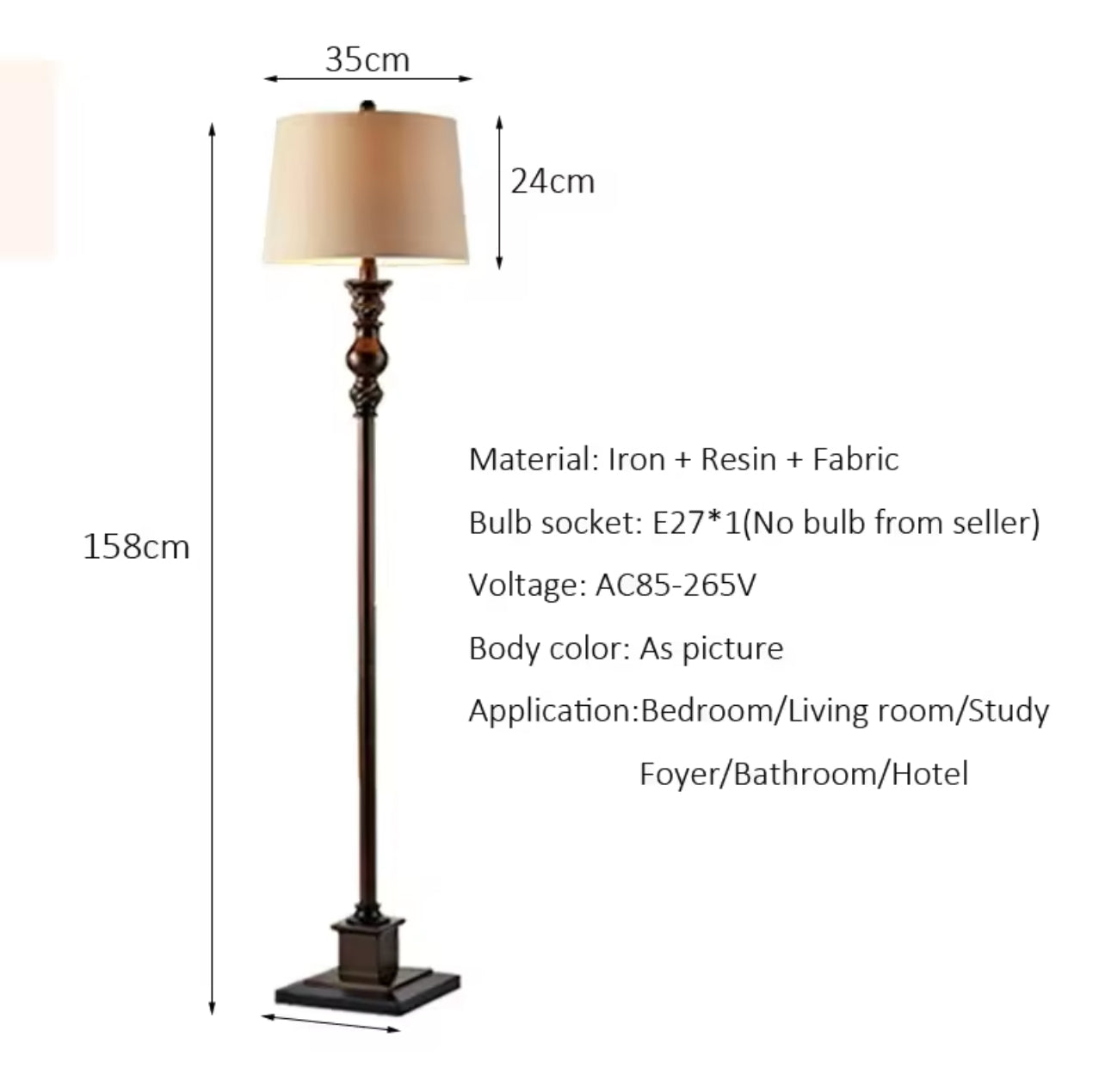 American floor lamp