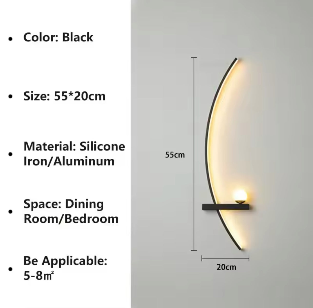 Modern LED Wall Lamp Stripes Wall Sconce