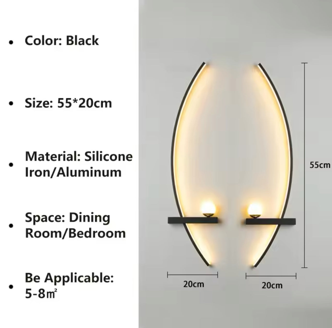 Modern LED Wall Lamp Stripes Wall Sconce