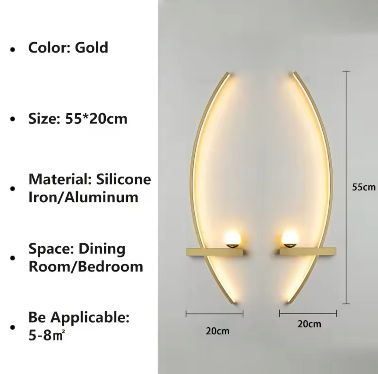 Modern LED Wall Lamp Stripes Wall Sconce