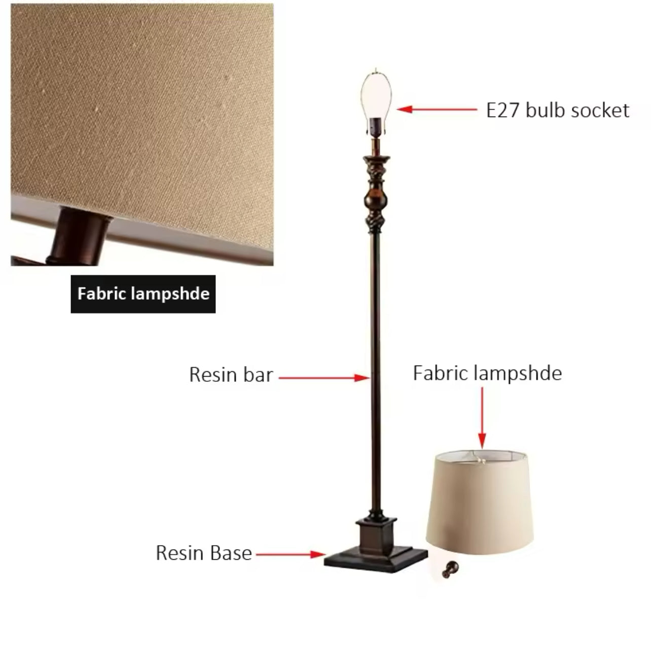 American floor lamp