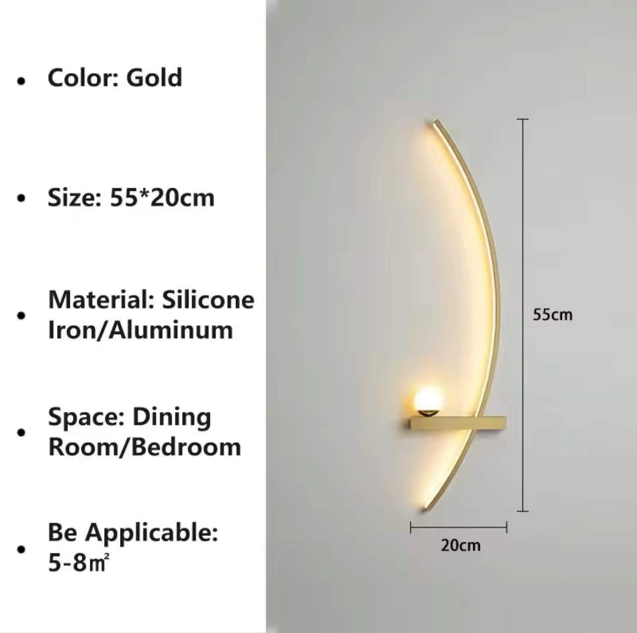 Modern LED Wall Lamp Stripes Wall Sconce