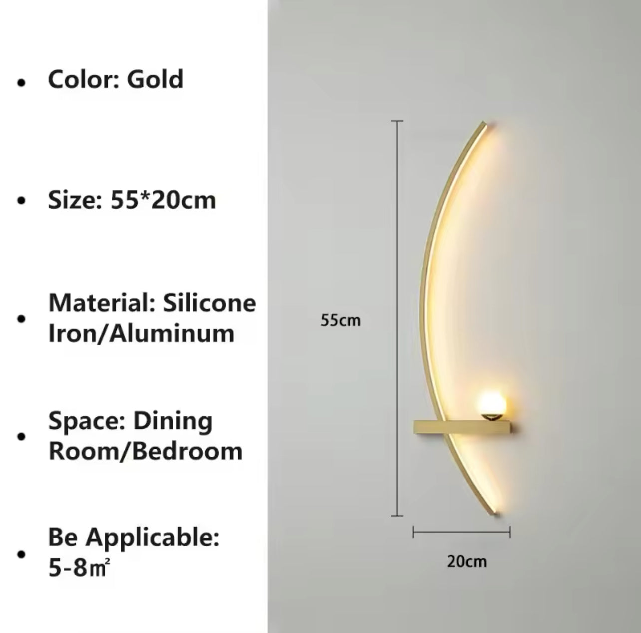 Modern LED Wall Lamp Stripes Wall Sconce